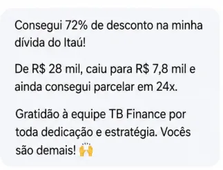 Depoimento de cliente da TB Finance 1