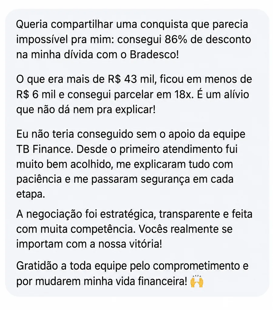 Depoimento de cliente da TB Finance 10